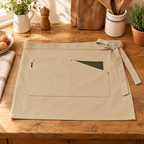 Pantry Pocket Half Apron detail: Pantry’s actual front pocket and angled accent