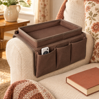 Parlour Sofa Caddy story: Parlour caddy beside a favourite reading seat