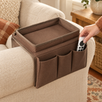 Parlour Sofa Caddy use: One remote placed into a small Parlour side pocket