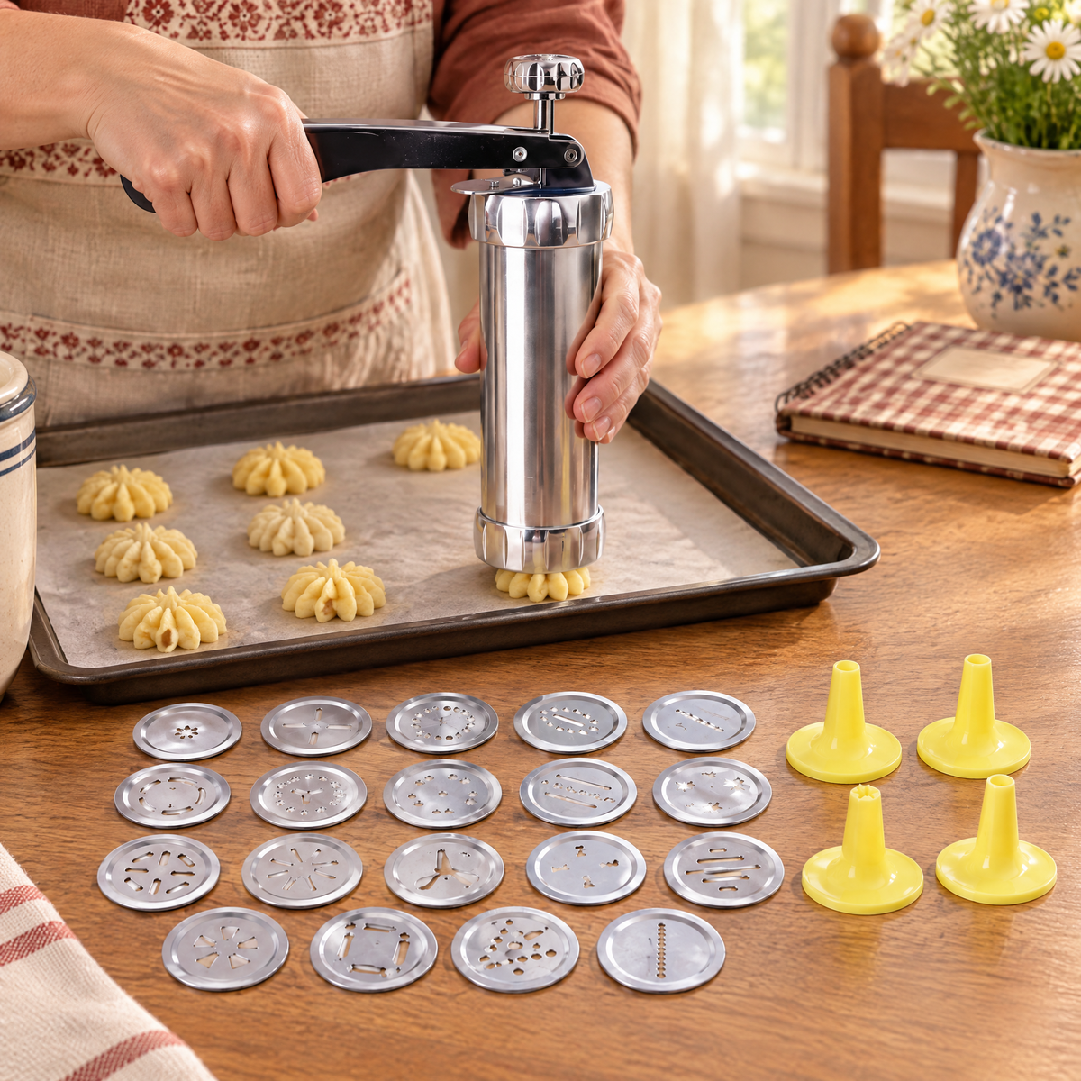 Pattern Cookie Press Kit story: Pattern Cookie Press Kit: a patterned cookie afternoon
