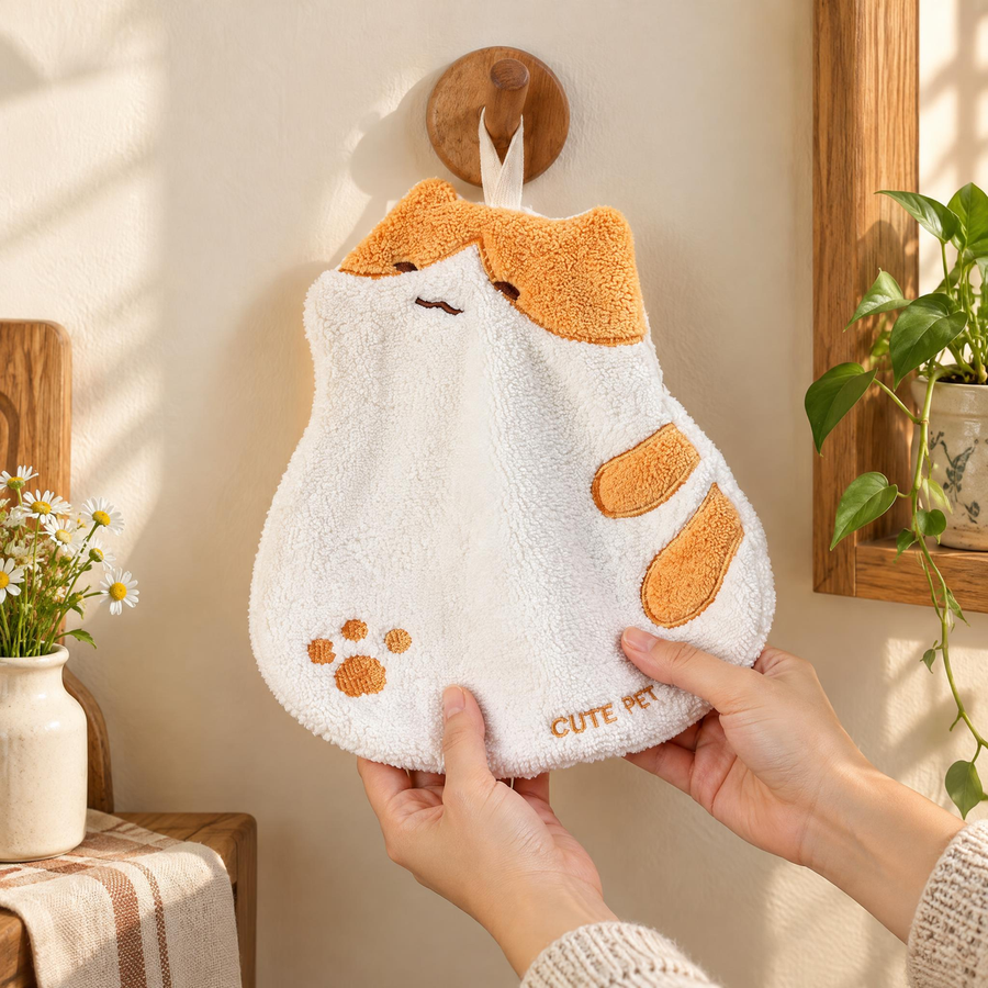 A familiar hand-drying gesture with Poppy