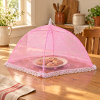 Porch Pink Mesh Table Cover story: Porch Pink Mesh Table Cover — the everyday setting