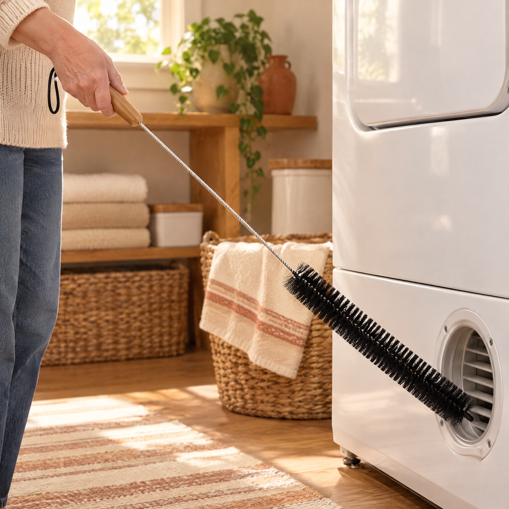 Reed Lint Brush use: A small reachable Reed contact at a permitted opening