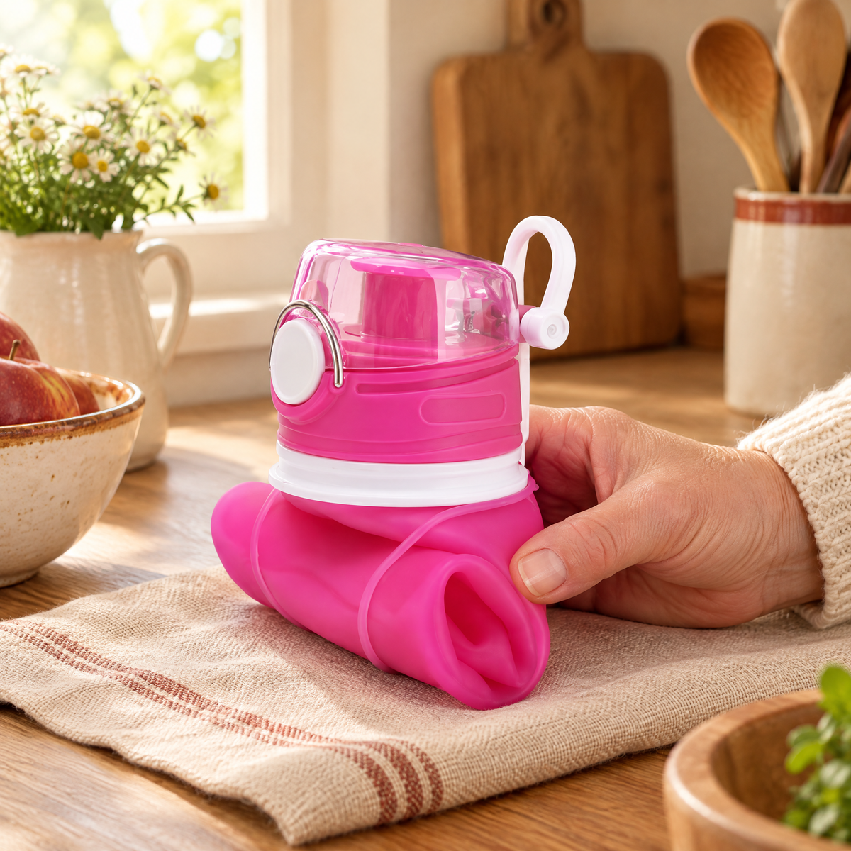Roam Folding Water Bottle use: Roam Folding Water Bottle — a suitable use routine