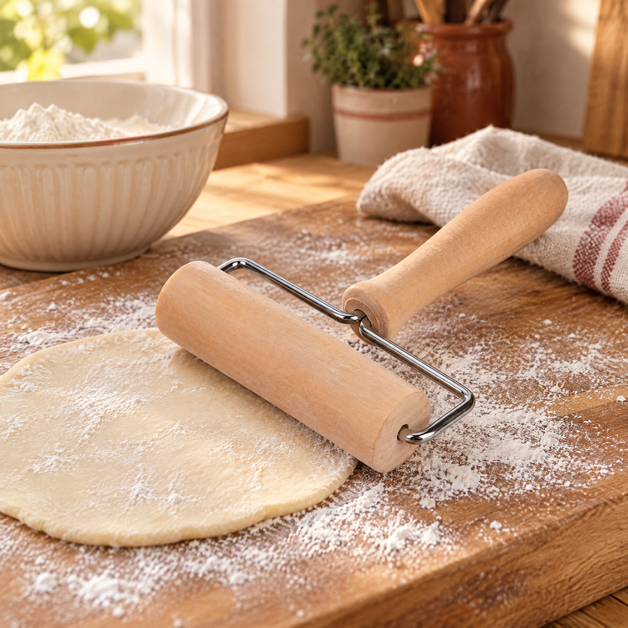 Roll Wooden Pastry Roller: prepare the pastry