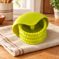 Ruffle Three-Wheel Pastry Cutter hero: Ruffle Three-Wheel Pastry Cutter: whole lime-green palm cutter