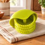 Ruffle Three-Wheel Pastry Cutter hero: Ruffle Three-Wheel Pastry Cutter: whole lime-green palm cutter