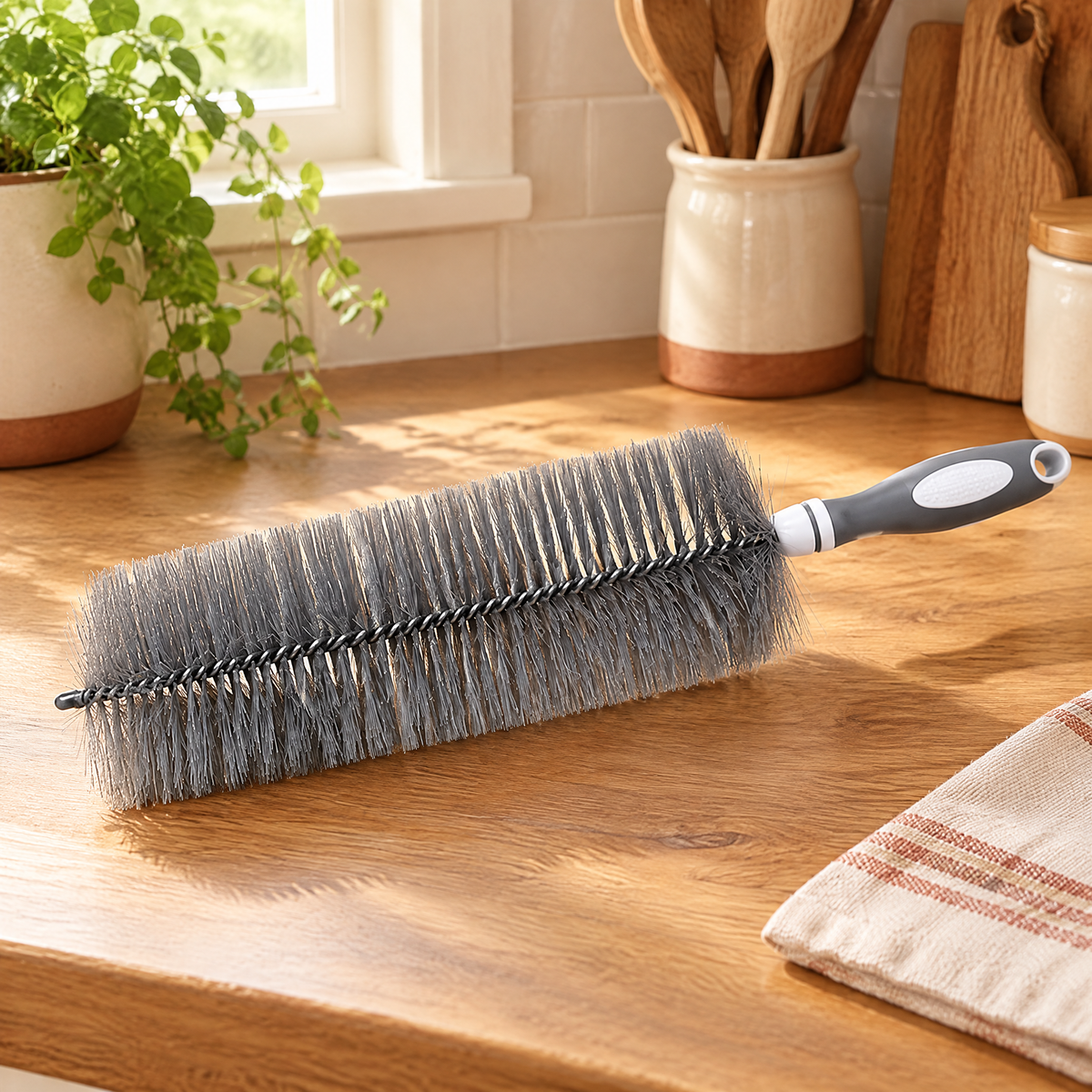 Screen Cleaning Brush detail: Screen’s actual wire-bristle construction