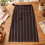 Service Striped Half Apron detail: Service’s real stripes, waist ties and pocket