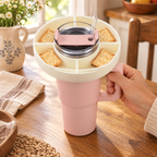 Snack Four-Section Tumbler Tray use: Snack Four-Section Tumbler Tray — a suitable use routine