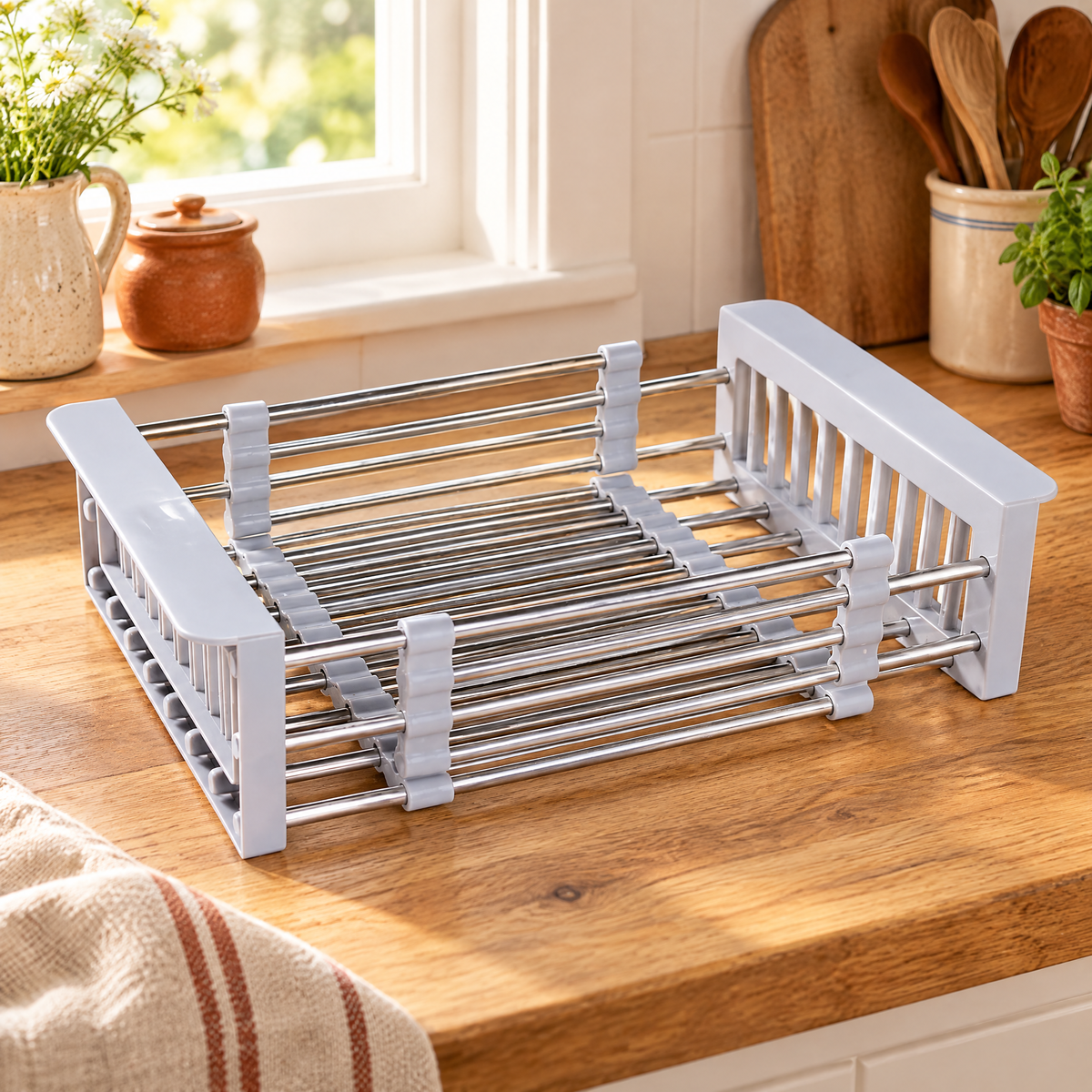 Span Extendable Sink Basket hero: Span Extendable Sink Basket — complete selected contents