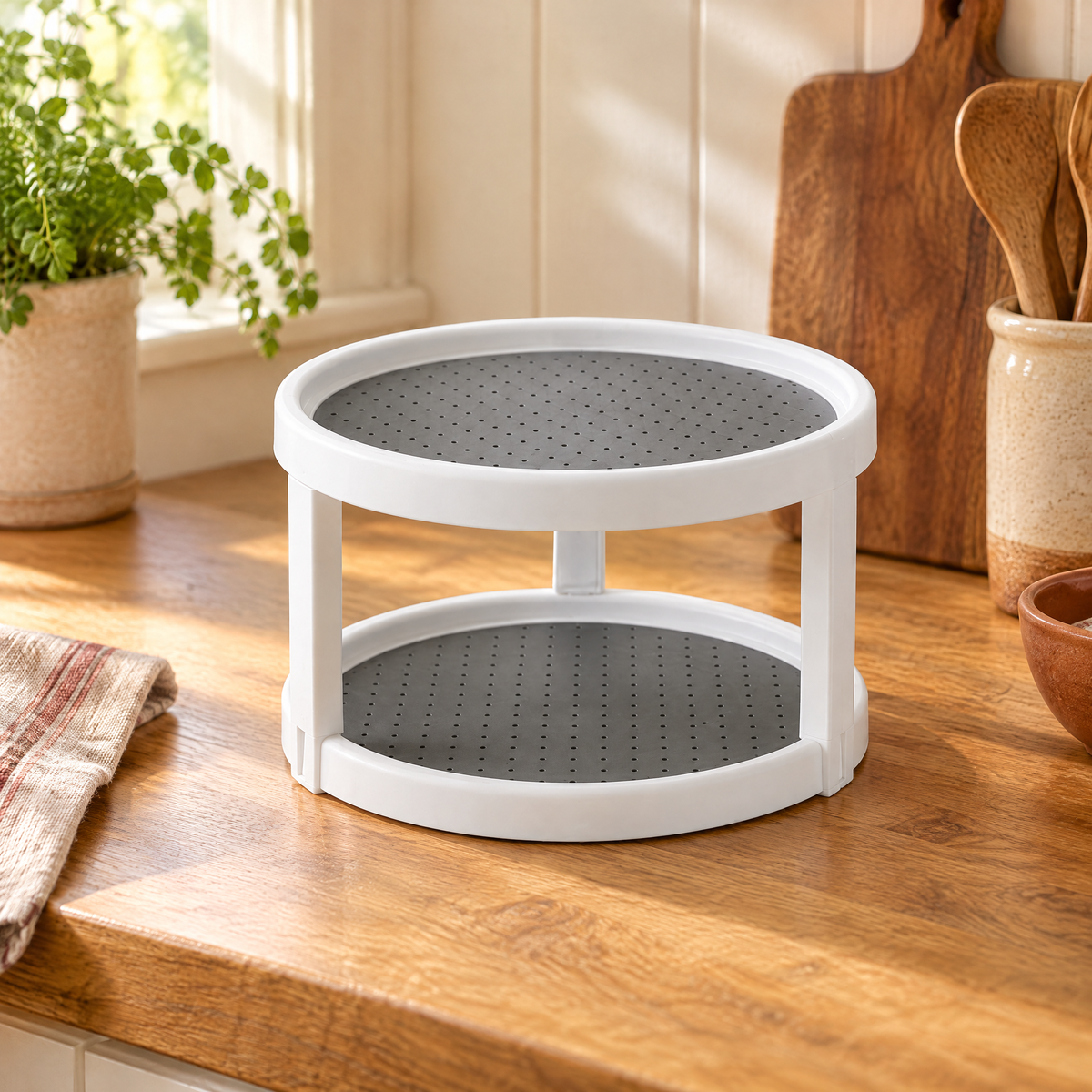 Spice Two-Level Counter Rack detail: Spice Two-Level Counter Rack — the exact physical details