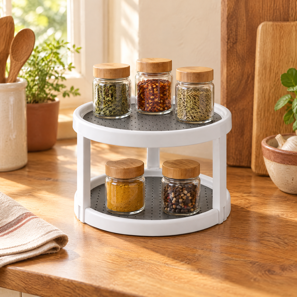 Spice Two-Level Counter Rack story: Spice Two-Level Counter Rack — the everyday setting