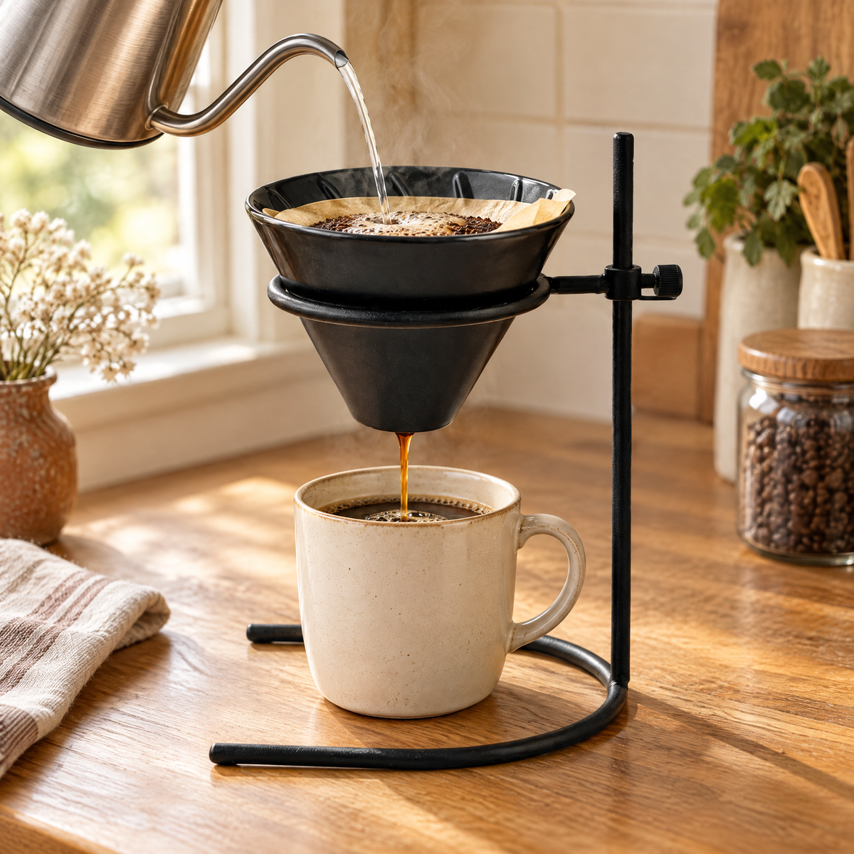 Still Ceramic Pour-Over Set use: Still Ceramic Pour-Over Set: a hand-led filtered pour