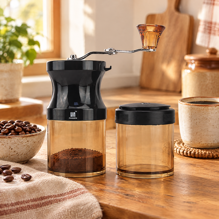 Turn Manual Coffee Grinder Set: prepare the grinder