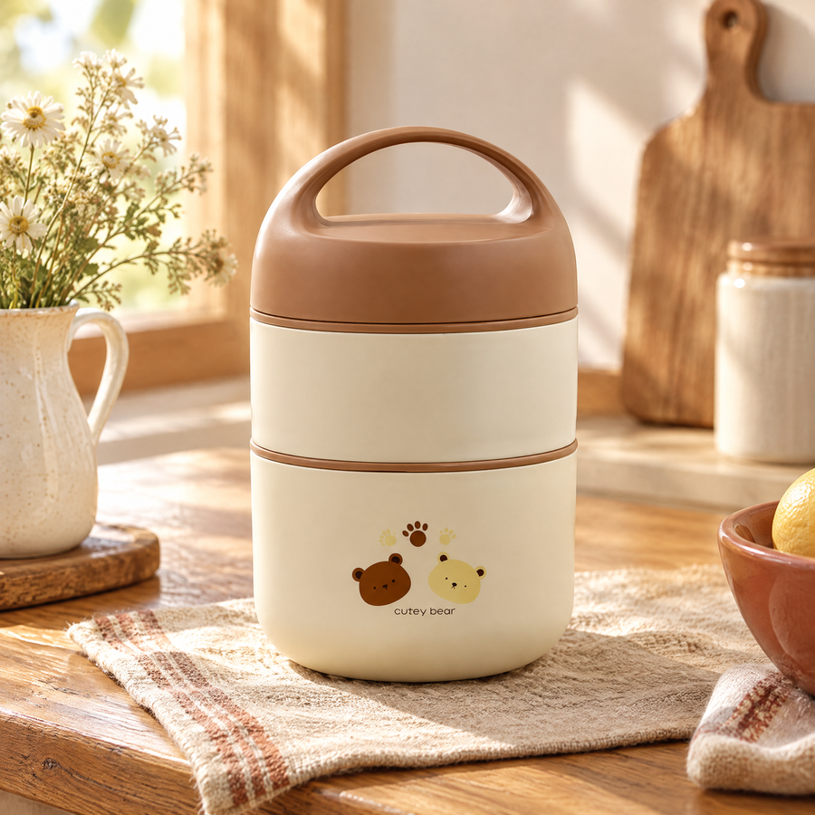 Warmth Double-Layer Lunch Jar — the exact physical details